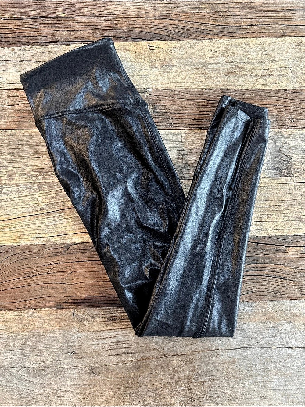 Spanx Faux Leather Leggings Black